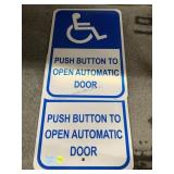 2 New Handicap Wall Signs.
