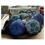 Bag of Balls and Door Gym Trainer.