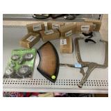 XL Vise Grip, Wood Display, faucet Handles, and
