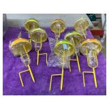 New Mushroom Style Rain Gauge Garden Stakes.
