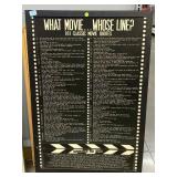 What Movie...Whose Line Framed Trivia Wall Art