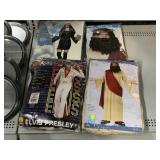 4 Halloween Costumes in Bags. Elvis and More.