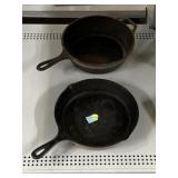 2 Cast Iron Lodge Pans.
