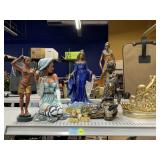 Variety of Lady Figurines and Crown.