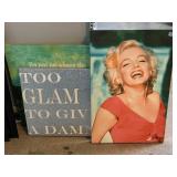 Marilyn Monroe Canvas, Glittery Glam Canvas, and