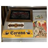 No Smoking Leaf Sign, Metal Corona Sign,