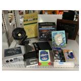 Mini Fan, Tire Shaped Air Compressor, and