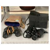 2 Vintage Binoculars with Cases.