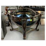 Vintage Silver-Plated Rotating Sphere Chafing