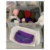 Variety of Colored Yarn and More.