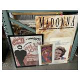 Wall art incl. Madonna poster, Billy Joel and