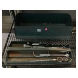 Metal Toolbox w/tools, see photos