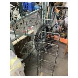 2 Metal folding racks, approx 48in tall