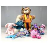 7 plush toys as one lot , 4 are Ty beanie babies