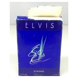 An almost full bottle of Elvis aftershave by