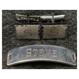 Sterling Silver Cufflink S & More, Tw 25.8g,