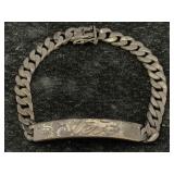 Sterling Silver Steve Bracelet, Tw 26.7g, Sz 8in