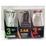 Three new kick power items in original packaging