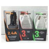 Three new kick power items in an original