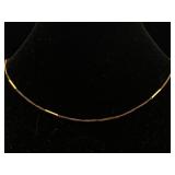 14k Gold Chain Necklace, Tw 2.6g, Sz 15in Long,