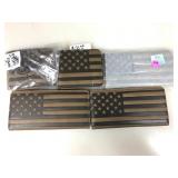 Lot of five leather wallets all with stars and