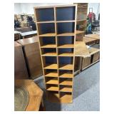 5ft Tall Skinny Media shelf with Adjustable