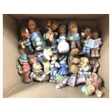 15. Small Goebel Xmas figurines, ready to be hung