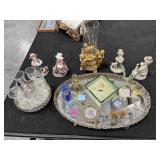 Figurines, Vanity Tray, Cordial Glasses and more