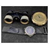 Milo Mop Opera Glasses W/seiko Quartz Watch & More