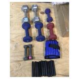 Dumbbells sets incl. 8lbs, 12 lbs, 2lbs & more