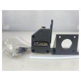 A dual drive extruder with mounting bracket and