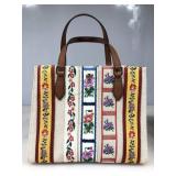 A Tory Burch Walker webbing, small satchel in