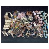 Fashion Chunky Necklaces W/beads & Bone