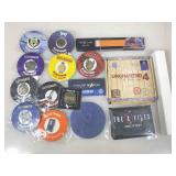 A miscellaneous lot of 10 loot pins still on the