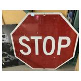 Stop wood wall sign, approx 30x30in