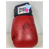 Autograped boxing glove