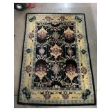 Thick Area rug w/pattern, approx 48x70in