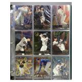 Fleer metal baseball cards in album