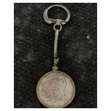 1964 90% Silver Jfk Half Dollar Keychain