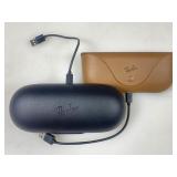 Two Ray-Ban Meta glasses cases with power cordsï¿½