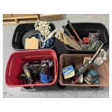 Assorted Tools, Chain, Hardware, Irrigation Line
