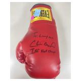 Autograped boxing glove