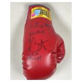 Autograped boxing glove