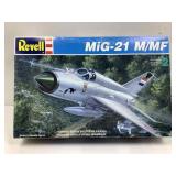 A Revell, still new in the box, MiG, 21 M/MF jet