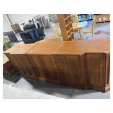3pc Rolling Media Cabinet Set - Vintage Style