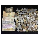 Foreign Currency W/coins & Bills