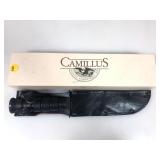 NOS Camillus 5684B Combat Knife with Leather
