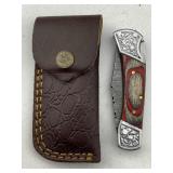 Hand Made Damascus Steel Knife with Fitted