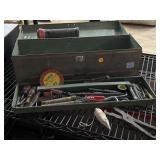 Vtg Tool box w/tools, see photos