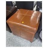 Leather Storage Ottoman Item 148